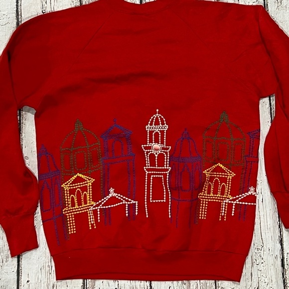 Vintage 80s Kansas City Travel Tourism Destination 1980s Crewneck Sweatshirt - Picture 3 of 6